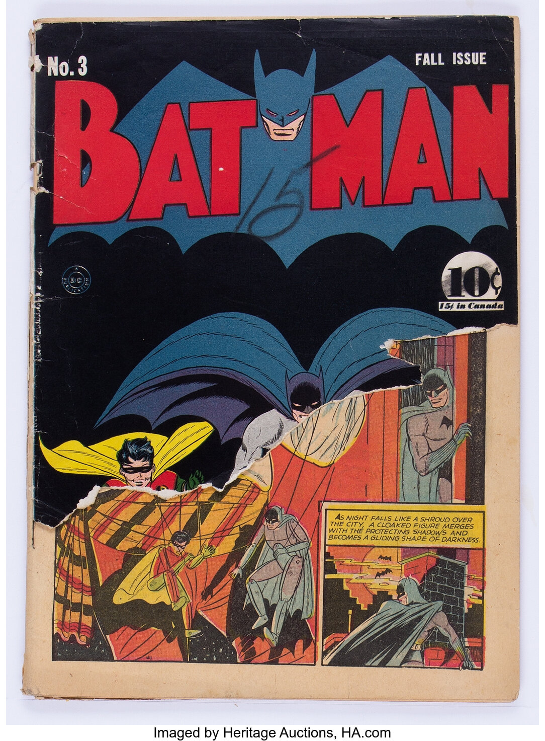 Batman #3 (DC, 1940) Condition: FR.... Golden Age (1938-1955) | Lot #11246  | Heritage Auctions