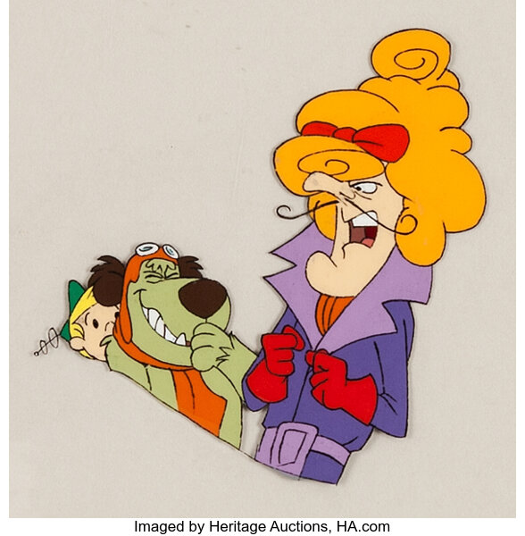 Dick Dastardly, Muttley, and Elroy Jetson Production Cel
