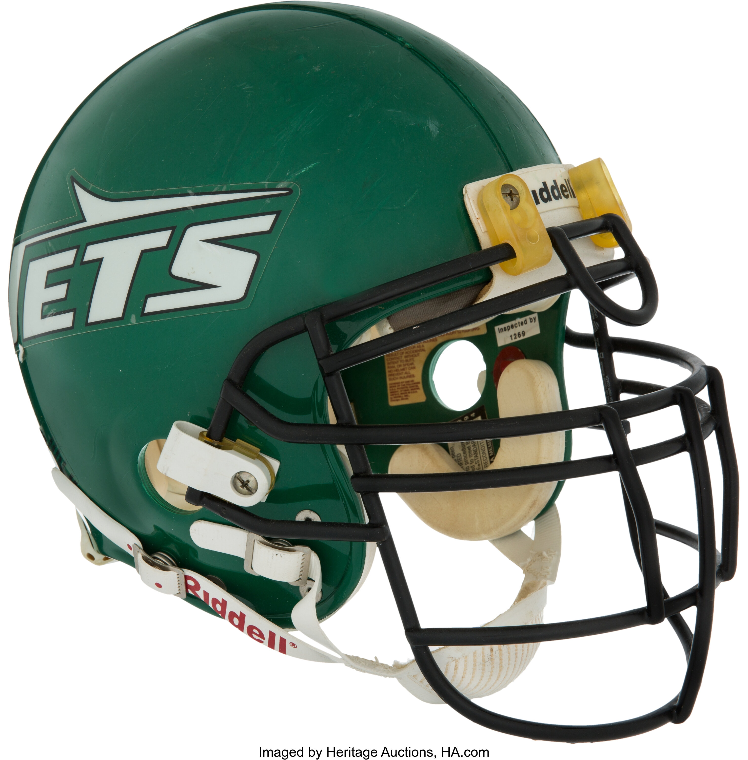 1993 Leonard Marshall Game Worn New York Jets Helmet.  Football