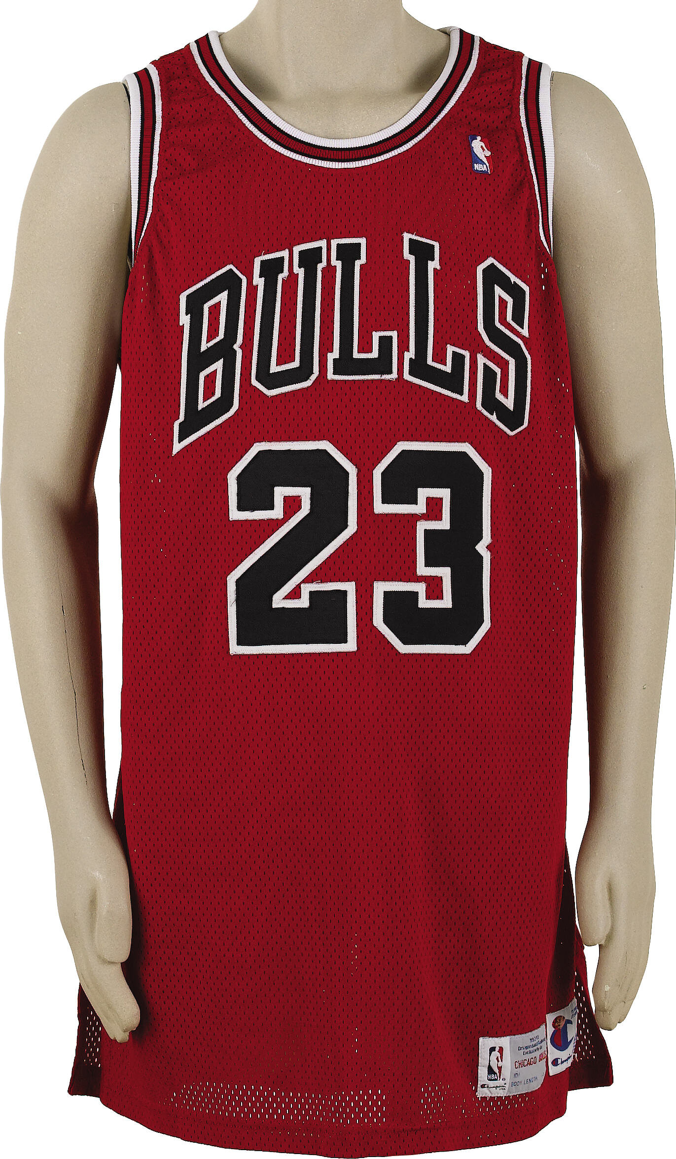 1992-93 Michael Jordan Game Worn Chicago Bulls Champion Home White NBA  Jersey