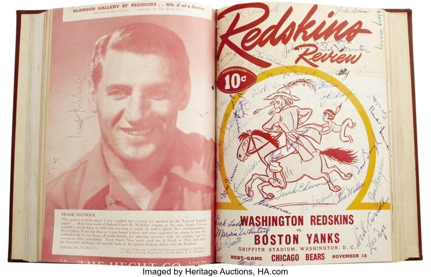 Lot - Collection with Sports and other Memorabilia, including Washington  Redskins