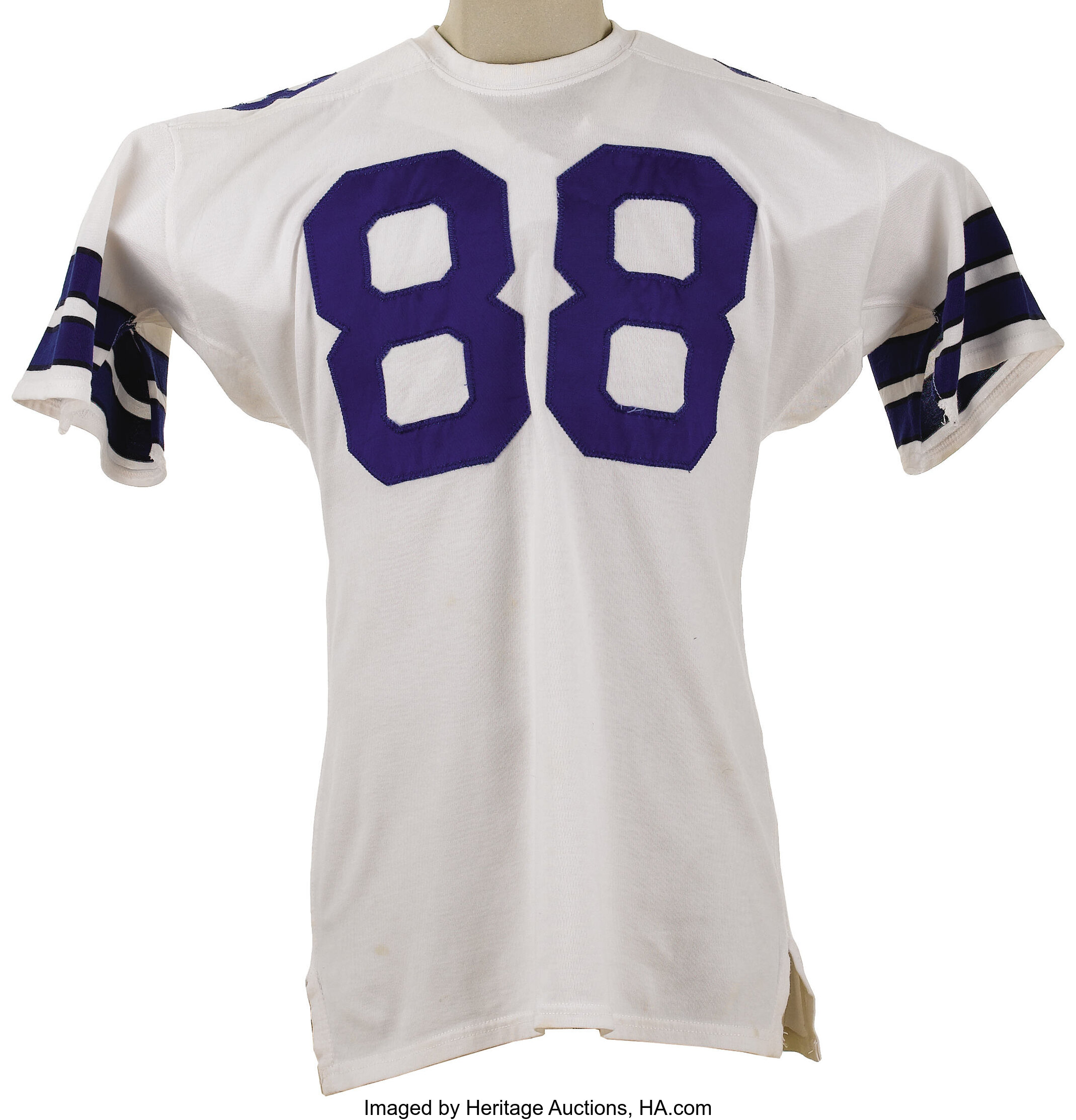 Late 1970's Drew Pearson Game Worn Jersey. Highly-desirable blue