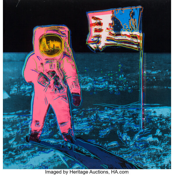 ANDY WARHOL (American, 1928-1987). Moonwalk (two works), 1987