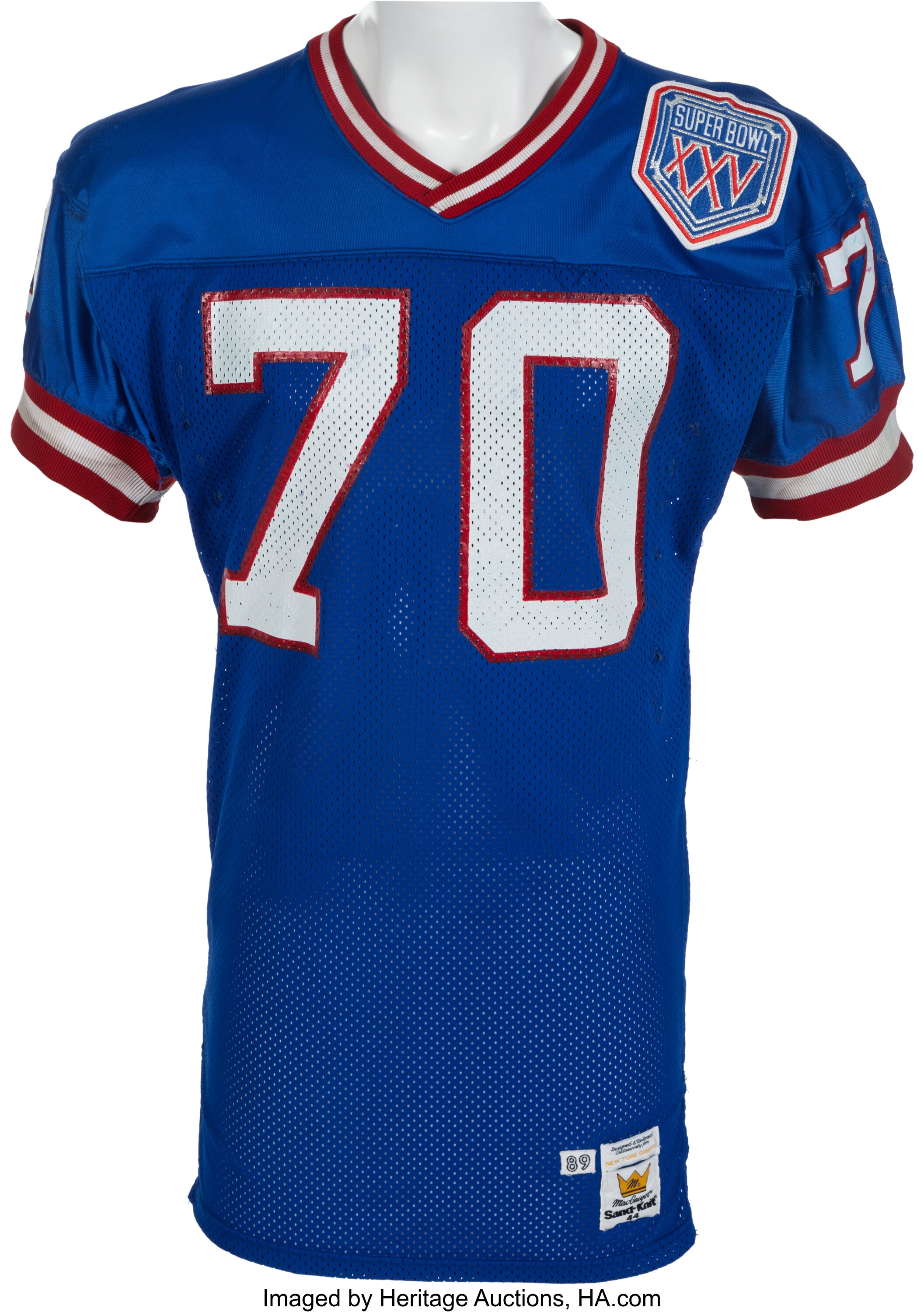 1991 Leonard Marshall Game Worn New York Giants Super Bowl XXV, Lot #82239