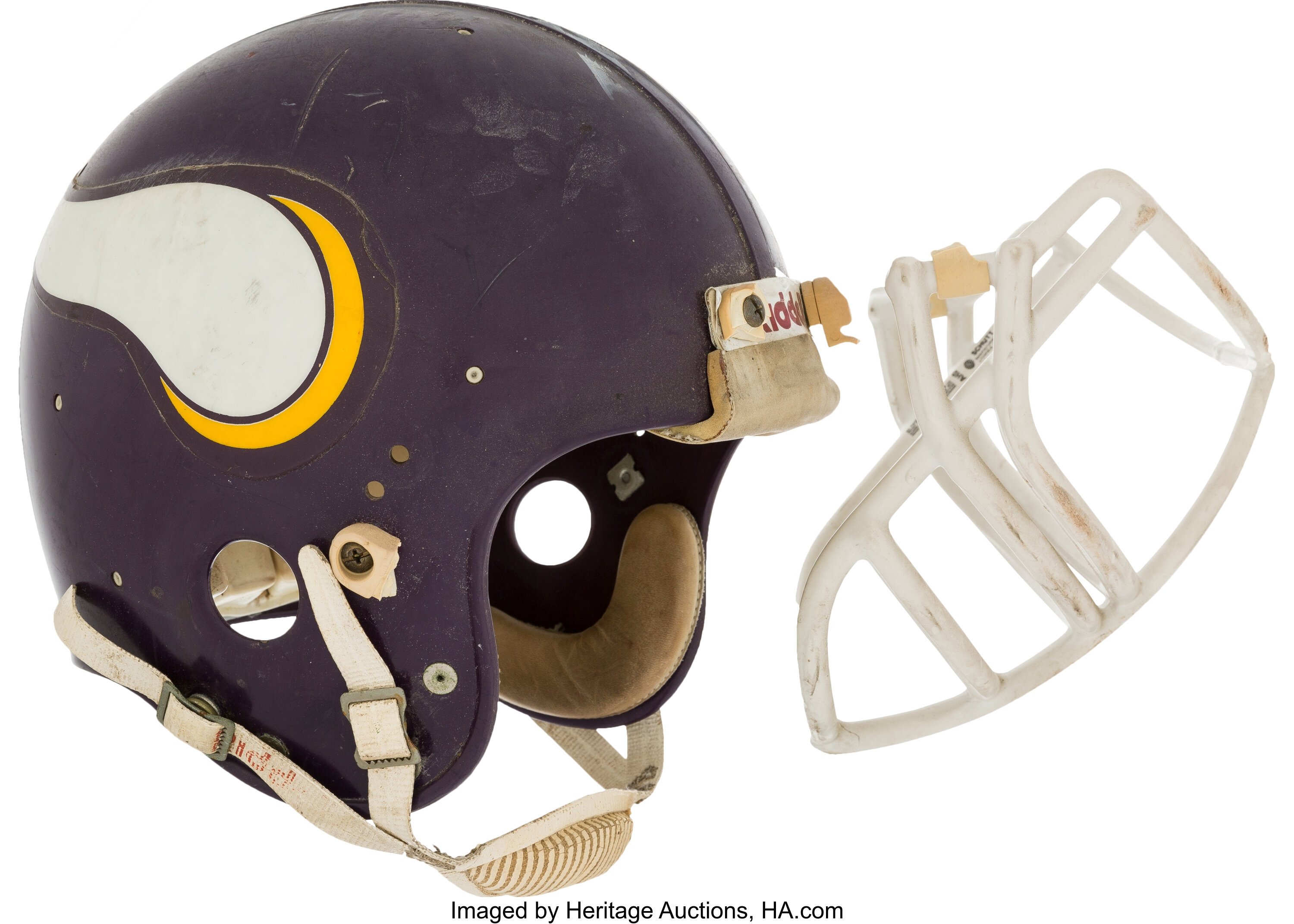 Circa 1970's Minnesota Vikings Game Worn Helmet. Football, Lot #82113