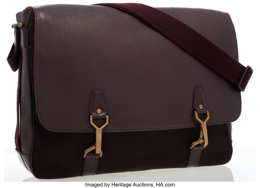 Shop for Louis Vuitton Burgundy Taiga Leather Viktor Messenger Bag -  Shipped from USA