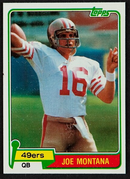 1981 Topps Football Card Complete Set (1-528) Montana Rookie 216