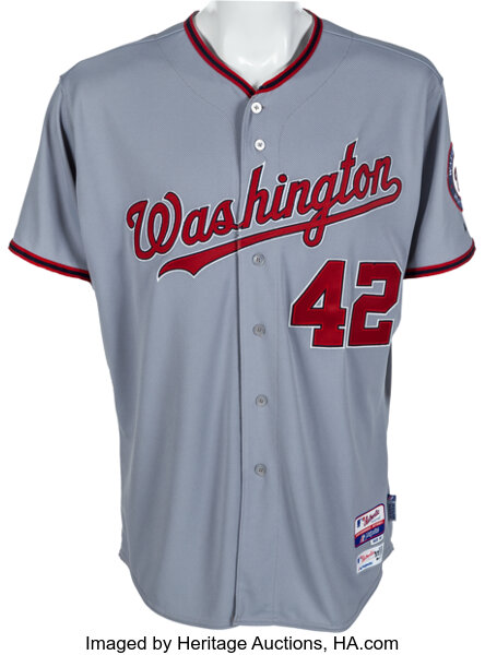 2014 Stephen Strasburg Jackie Robinson Day Game Worn Washington, Lot  #81964