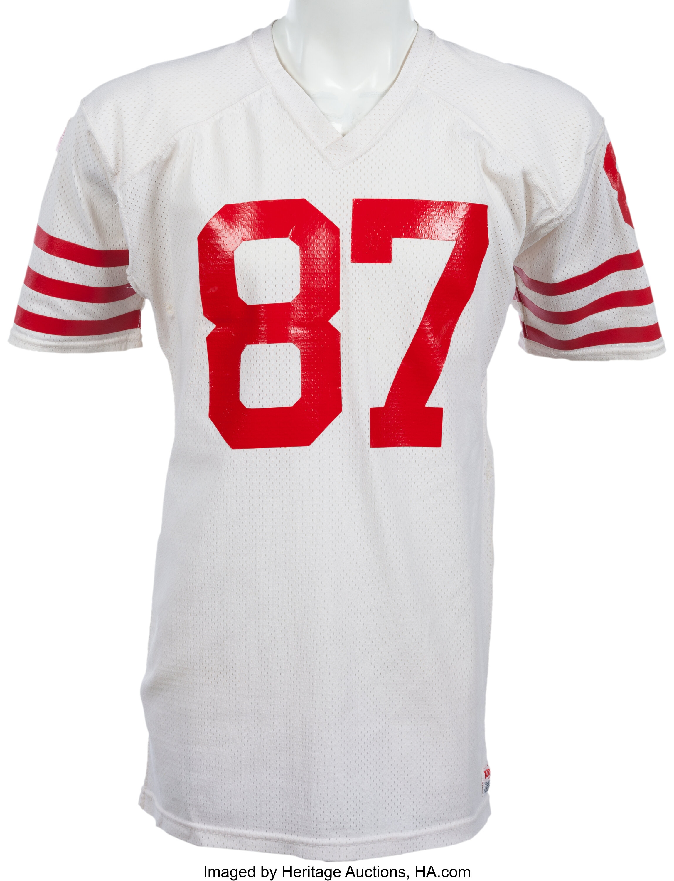 Dwight Clark Autographed San Francisco 49ers (Red #87) Custom Jersey w/  The Catch 1-10-82 TD!