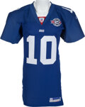 ELI MANNING 2004 SAGE AUTHENTIC ROOKIE JERSEY #10/25=  1/1! ELI'S  JERSEY #10!