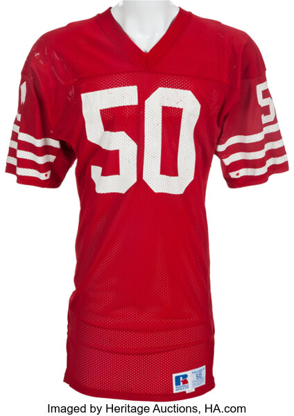 Early 1980s Joe Montana Game-Worn, Signed 49ers Jersey, Early