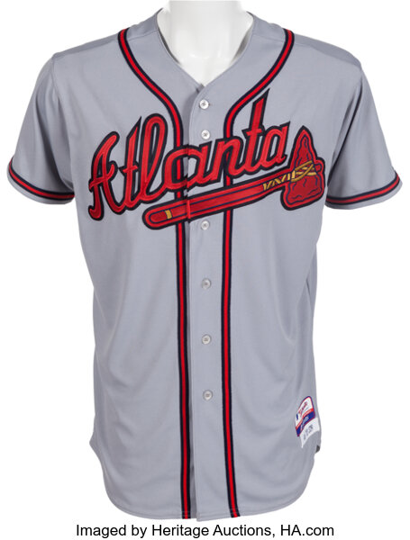 Majestic Atlanta Braves CHIPPER JONES Baseball Jersey Shirt