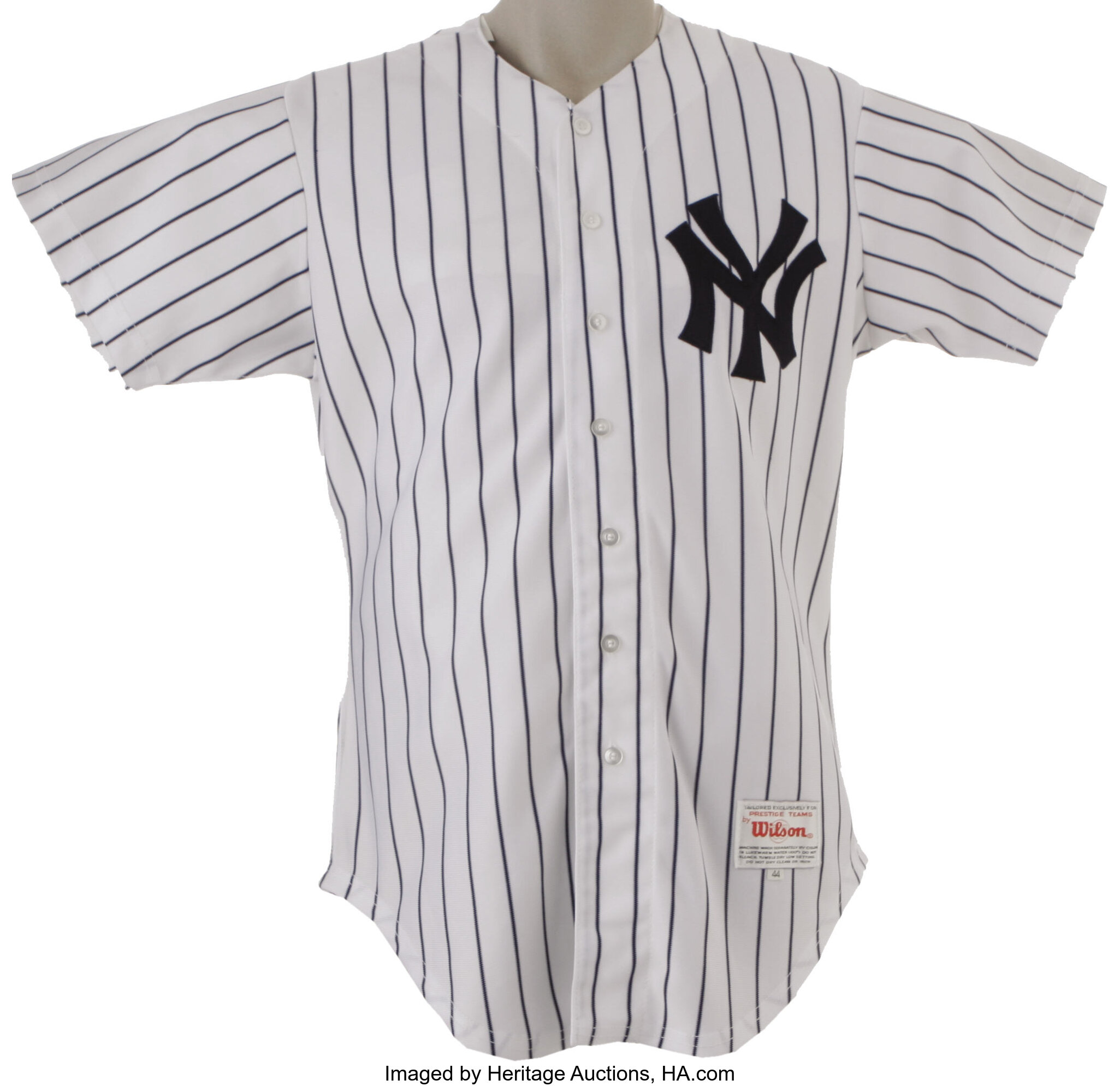 1990 Joe DiMaggio Old Timers Day Worn Jersey. Returning to the