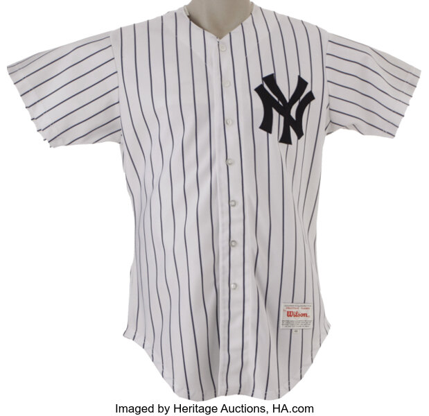 1990 Joe DiMaggio Old Timers Day Worn Jersey. Returning to the same, Lot  #19671