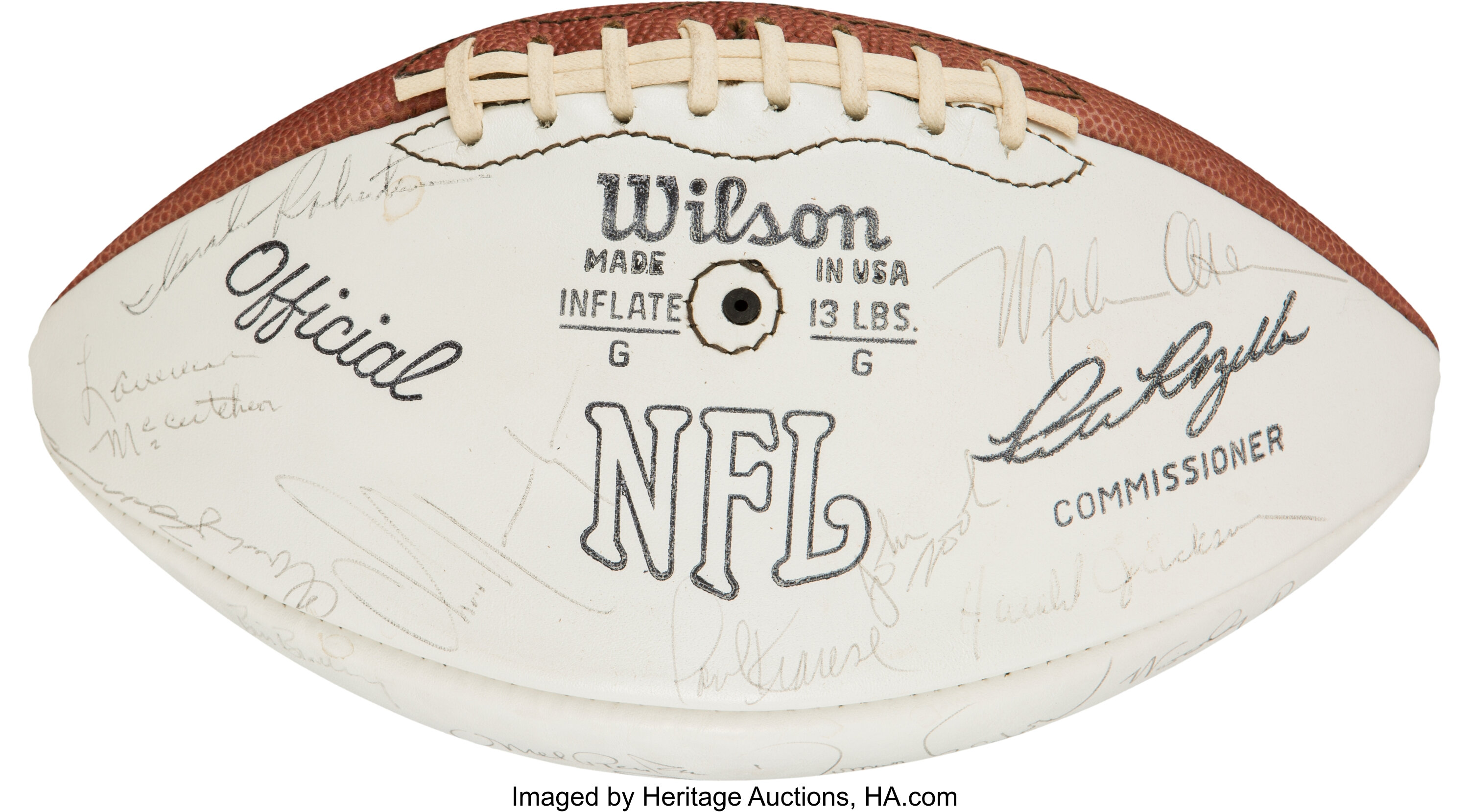 1973 National Football League NFC Pro Bowl Team Signed Football