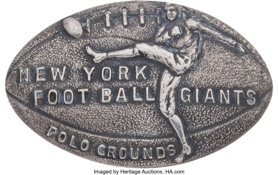 Lot Detail - 1925 NEW YORK GIANTS SILVER SEASON PASS