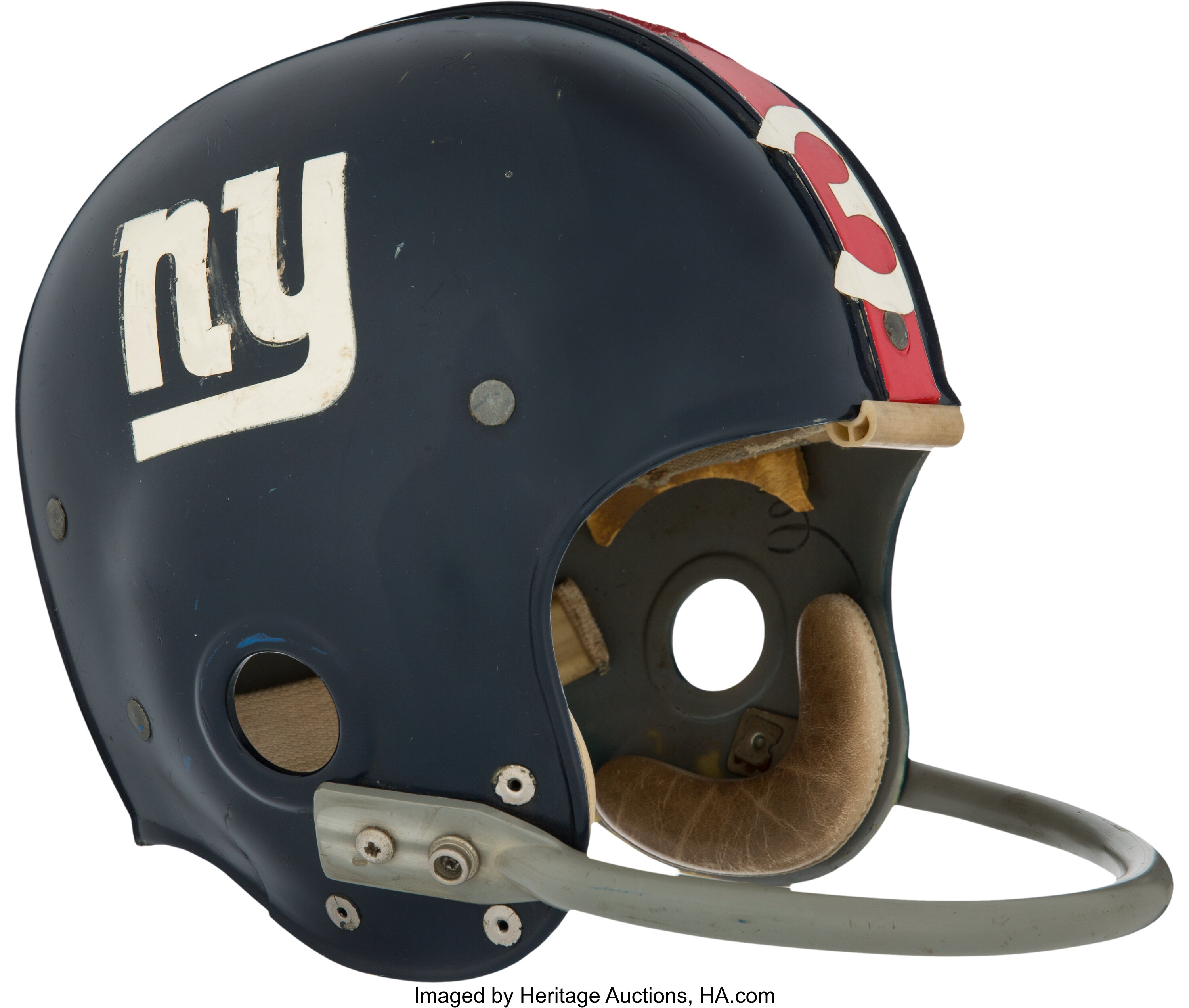 1968-74 Pete Gogalak Game Worn New York Giants Helmet. Football