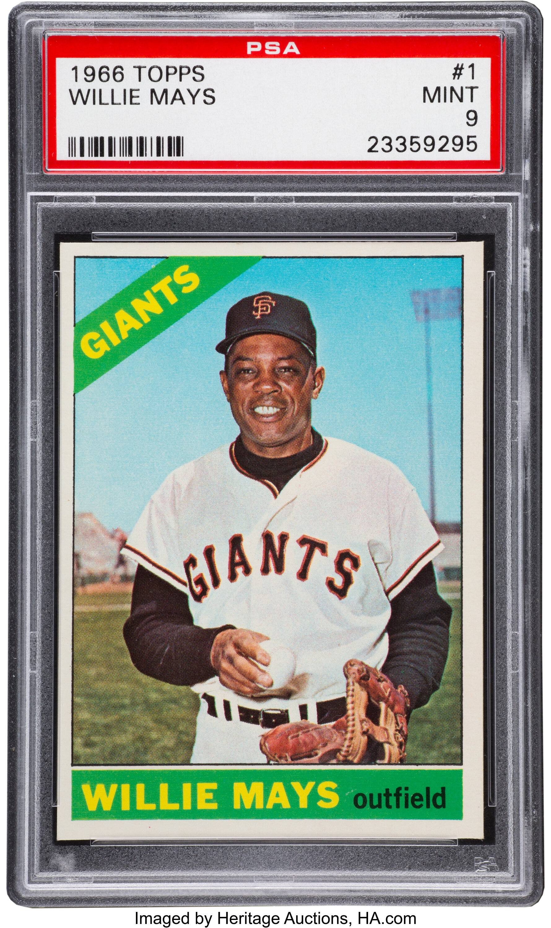 1966 Topps Baseball: Willie Mays (#1)