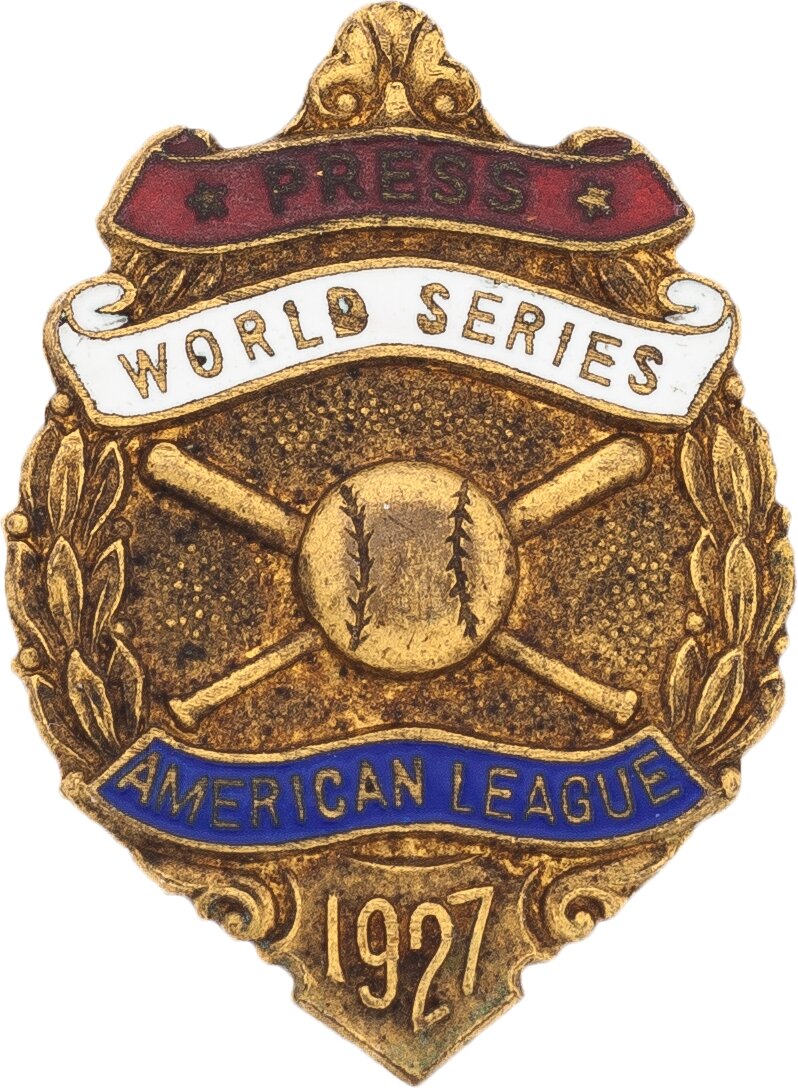 Lot Detail - 1927 Yankees World Series Press Pin