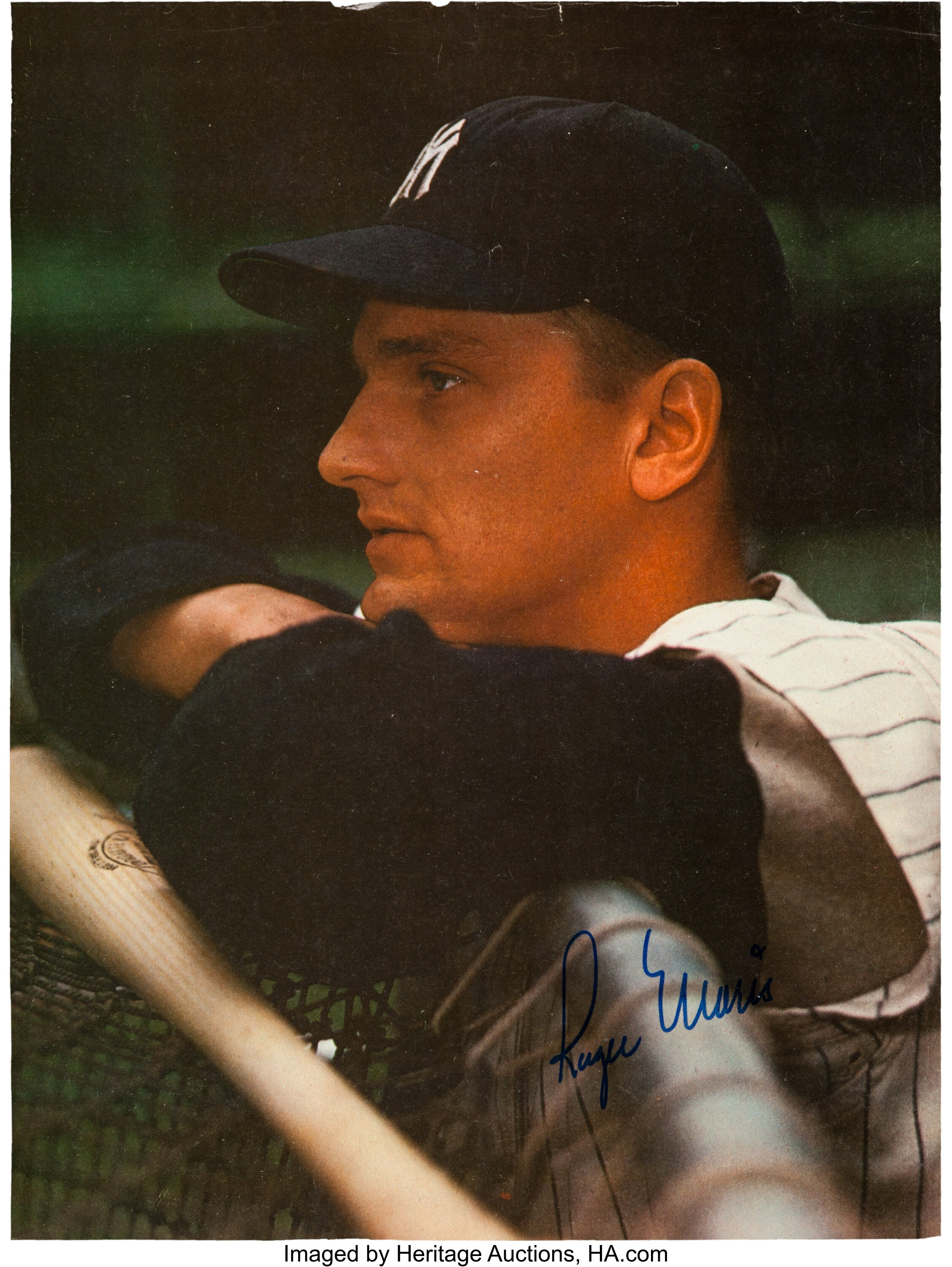 Lot Detail - Roger Maris Signed New York Yankees 8x10 Photo (PSA