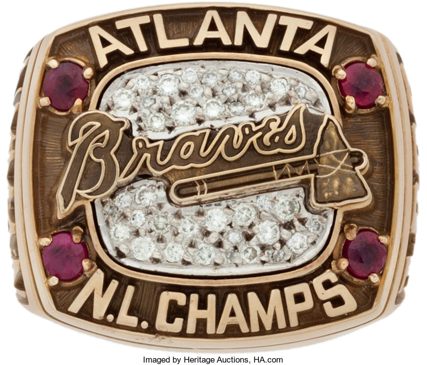 1996 Atlanta Braves N.L. Championship Ring