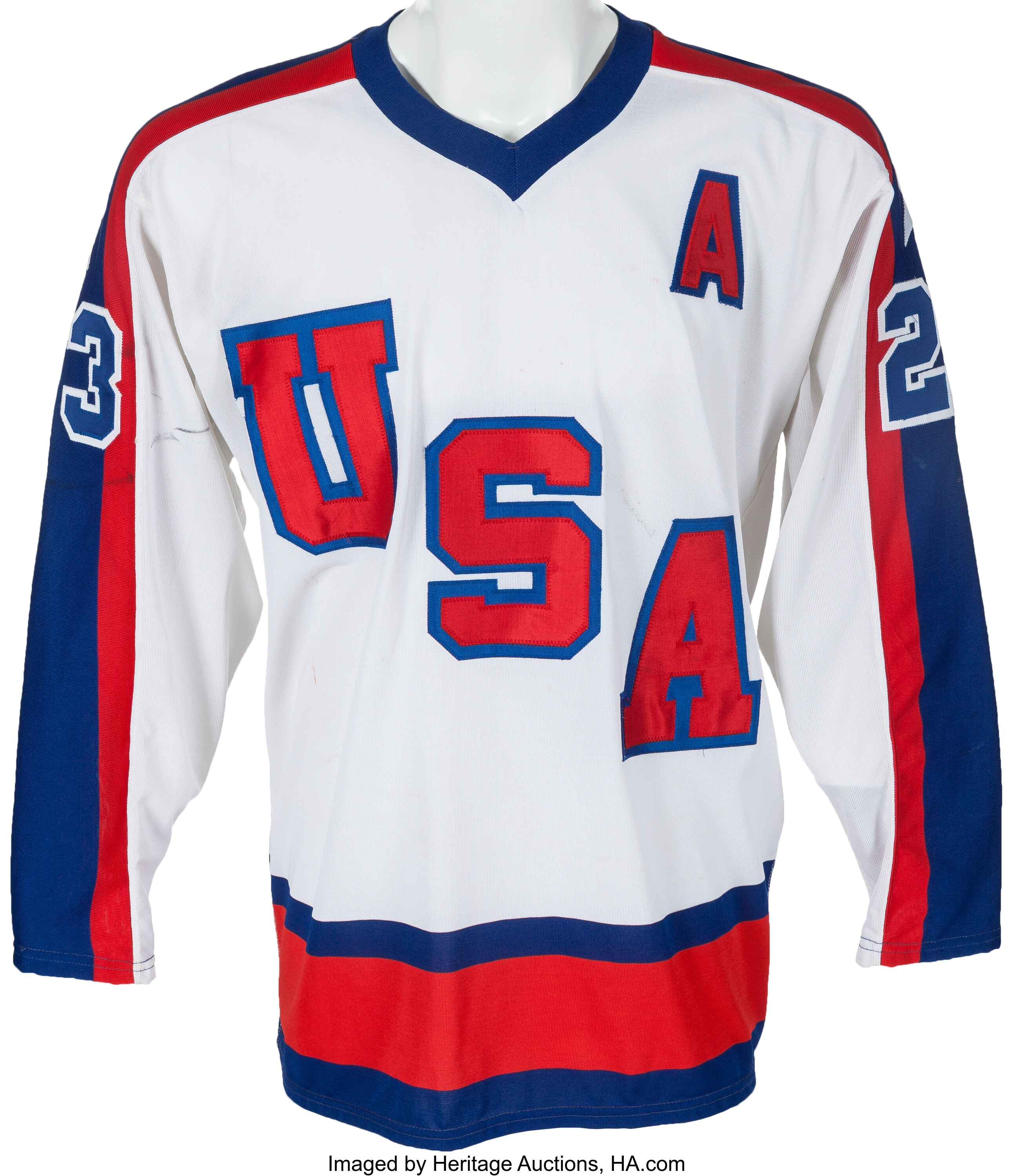 Game-worn Olympic hockey jersey auction now open