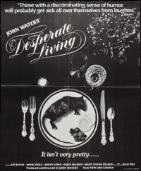 Desperate Living & Other Lot (Saliva Films, 1977). Special Poster (17" X 20.5") & Scratch and Sniff Pr...