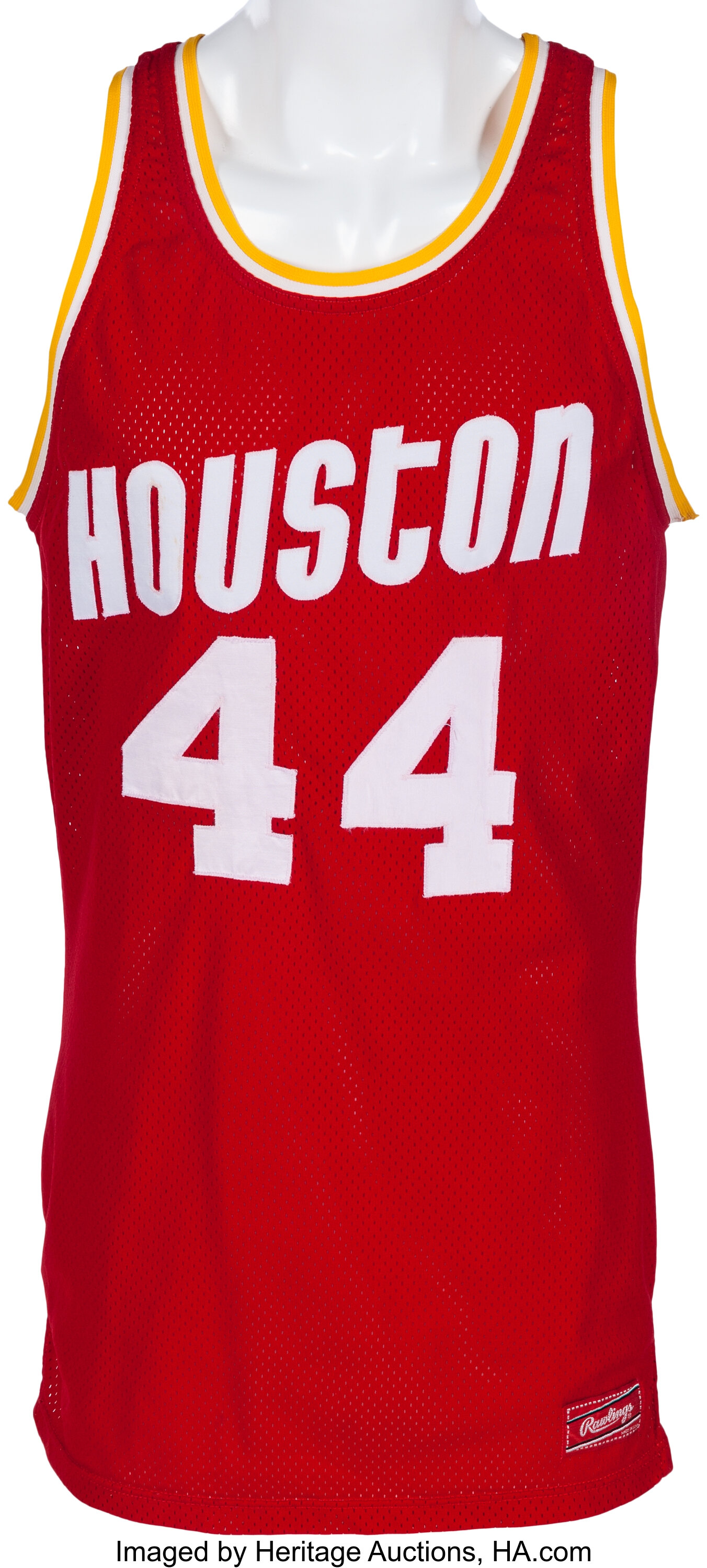 Houston Rockets Elvin Hayes Autographed Red Jersey JSA Stock #215704