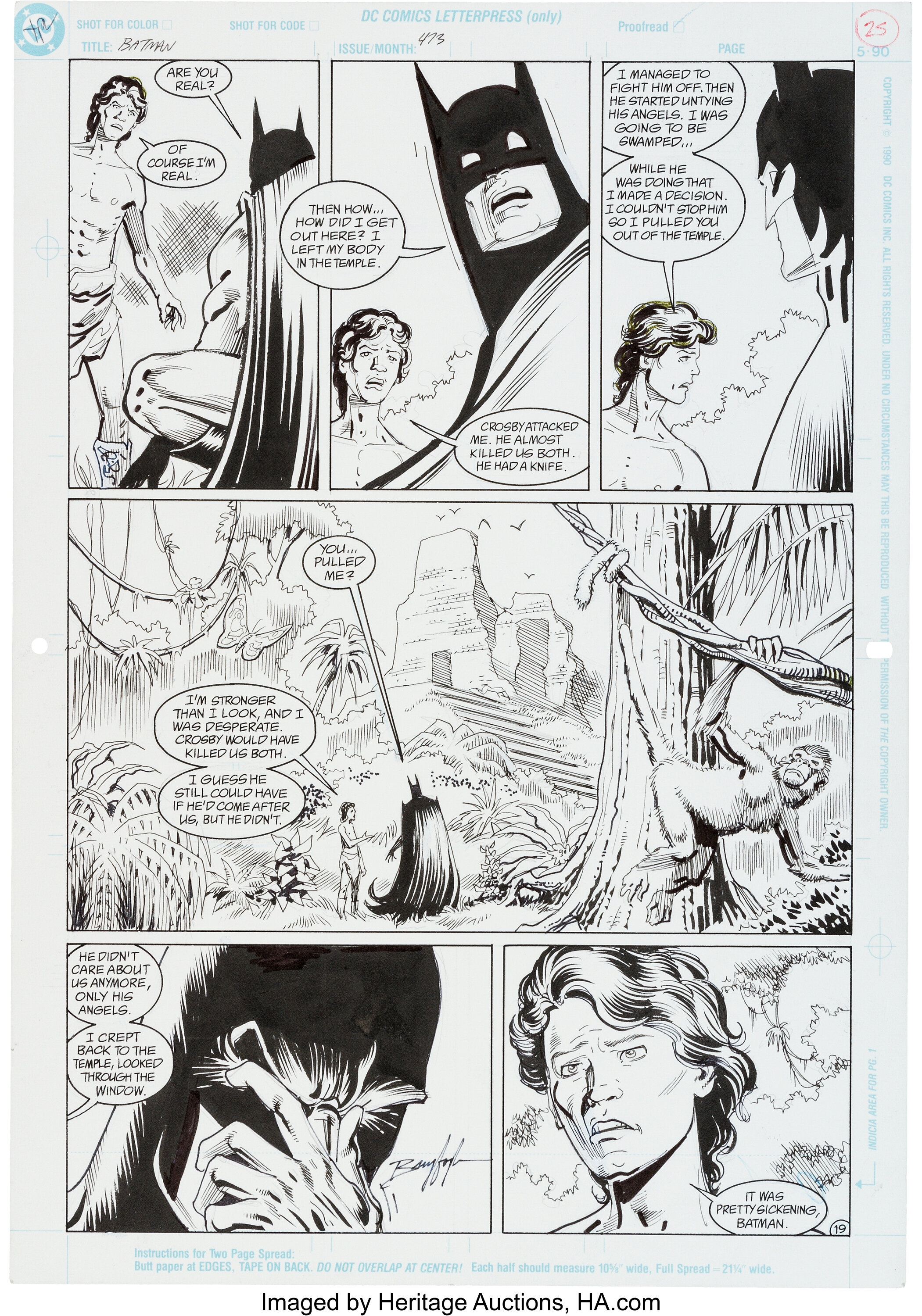 Norm Breyfogle Batman #473 Page 19 Original Art (DC, 1992).... | Lot #12011  | Heritage Auctions