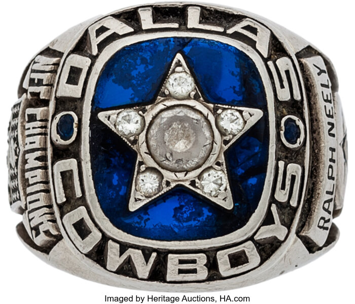 1971 DALLAS COWBOYS 18K GOLD FILLED REPLICA SUPER BOWL FANS RING..G1-10 on  eBid United States