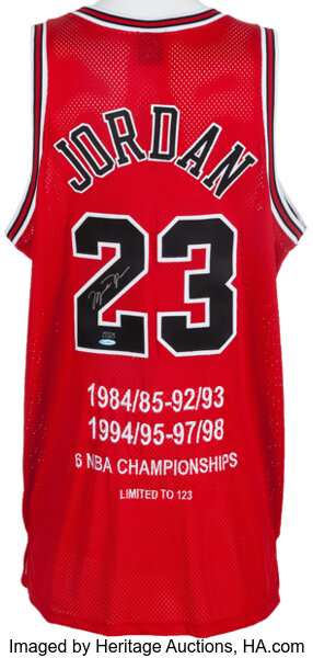 Bulls Michael Jordan Signed White Nike Size 50 Jersey UDA