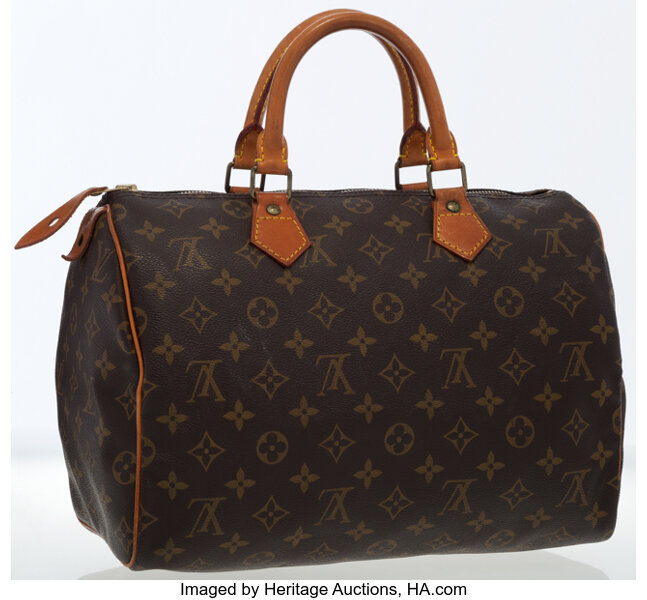 Louis Vuitton Classic Monogram Canvas Speedy 30 Bag .  Luxury, Lot  #17018