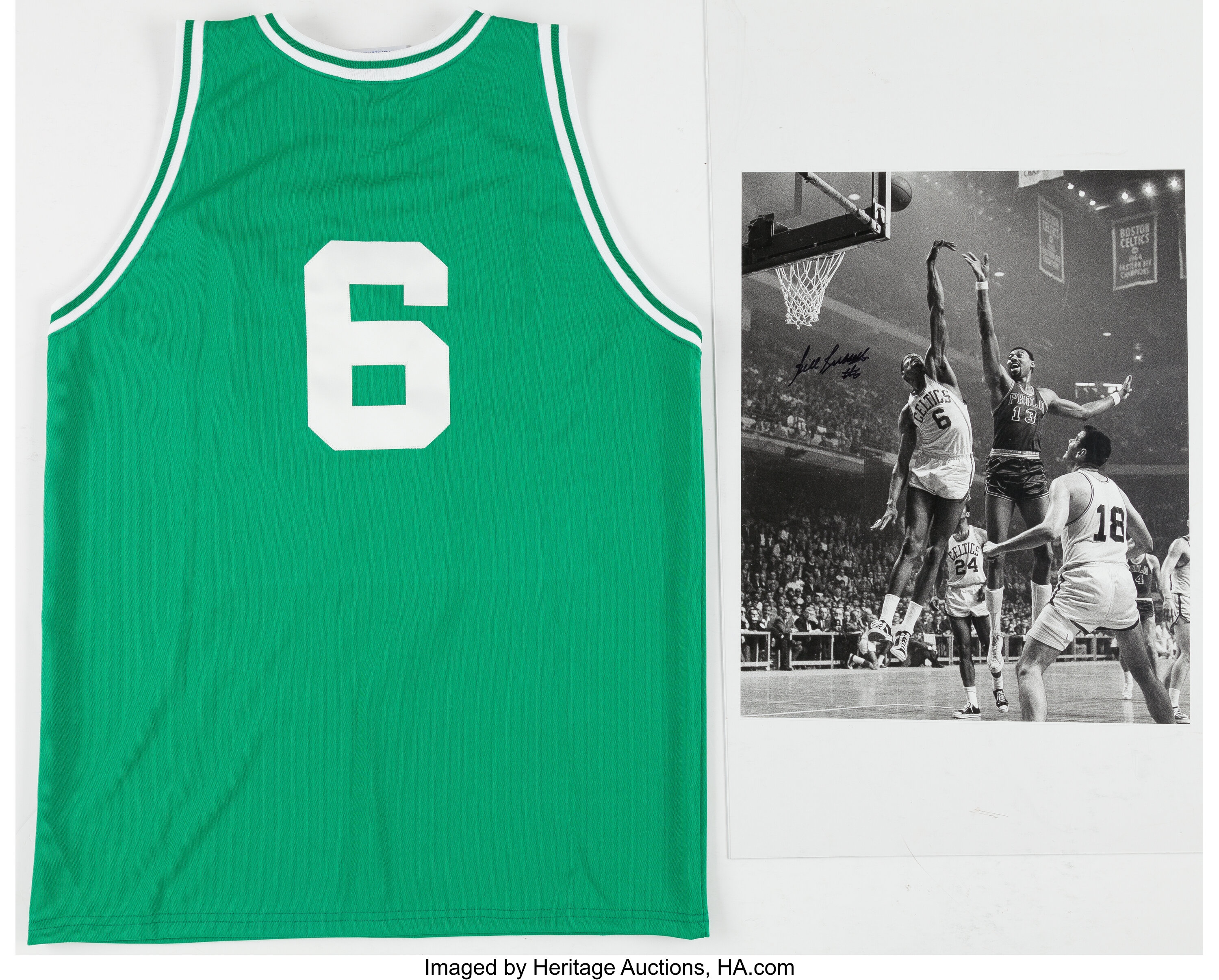 Bill Russell Signed Jersey (PSA COA)