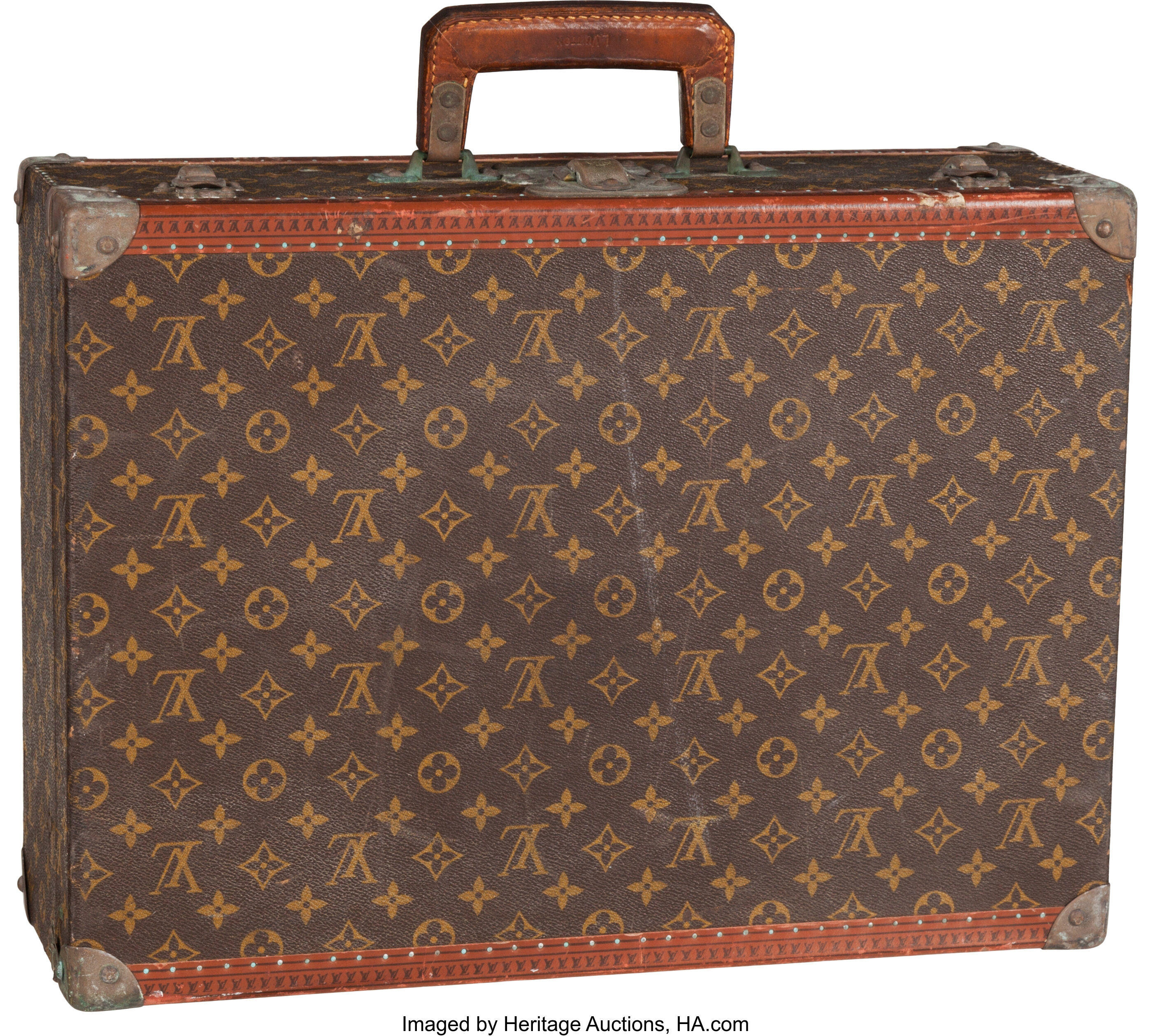 Sold at Auction: VINTAGE HARDSIDED LOUIS VUITTON TRAIN CASE