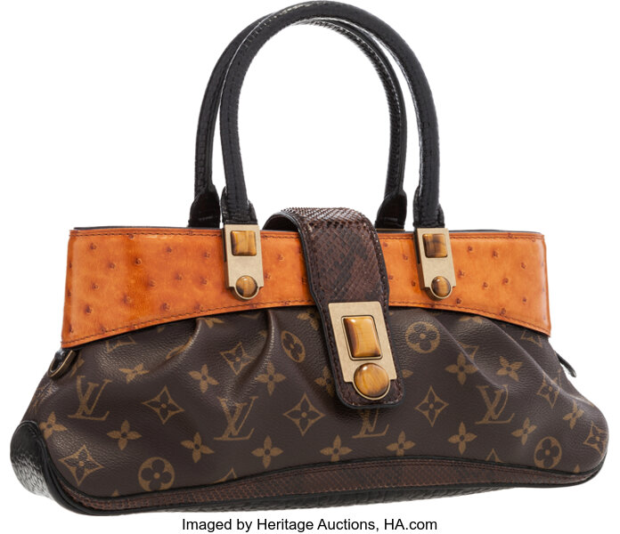 Louis Vuitton Limited Edition Monogram Savage Tiger Clutch Bag