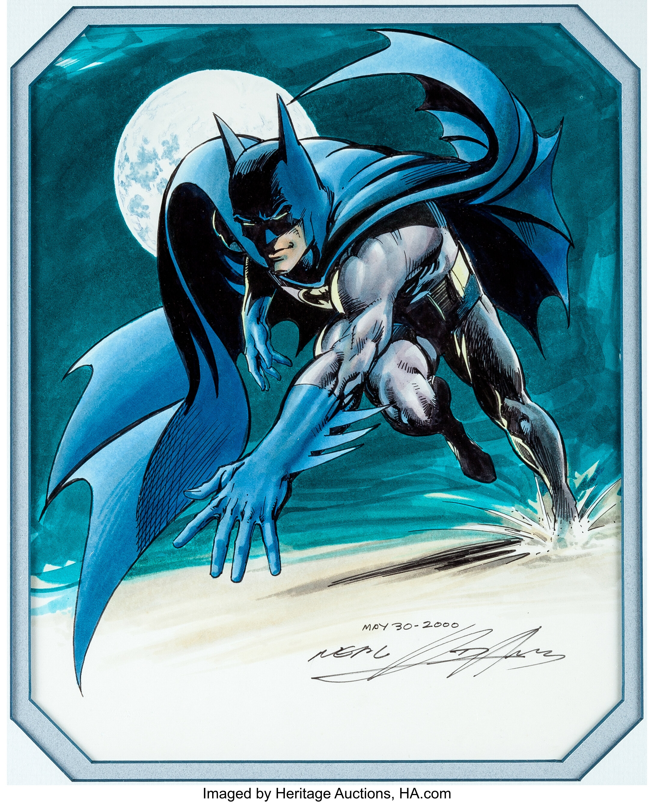 Neal Adams Batman #251 Splash Page 21 Recreation Illustration | Lot #93601  | Heritage Auctions