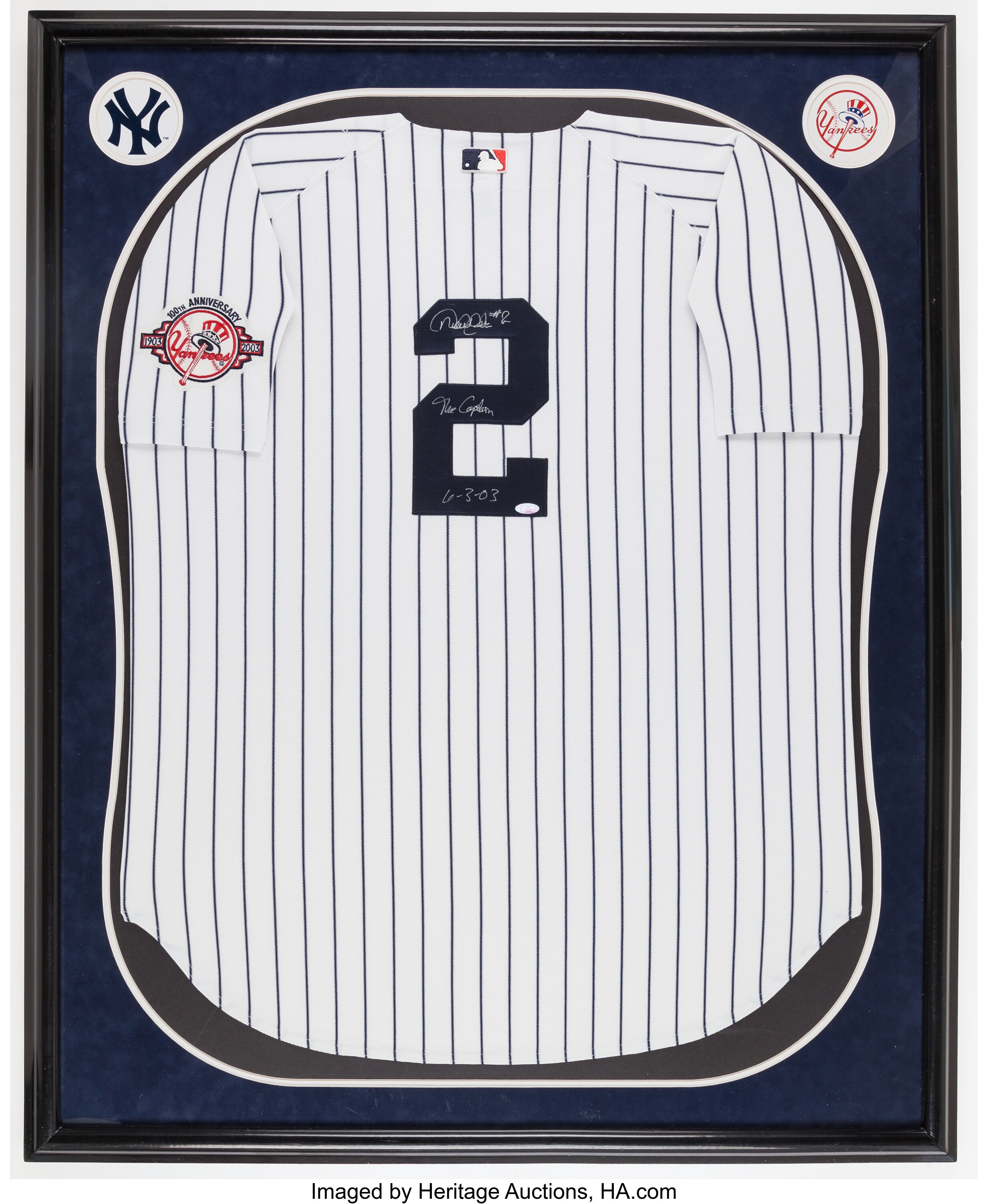 Derek Jeter Signed & Inscribed Jersey