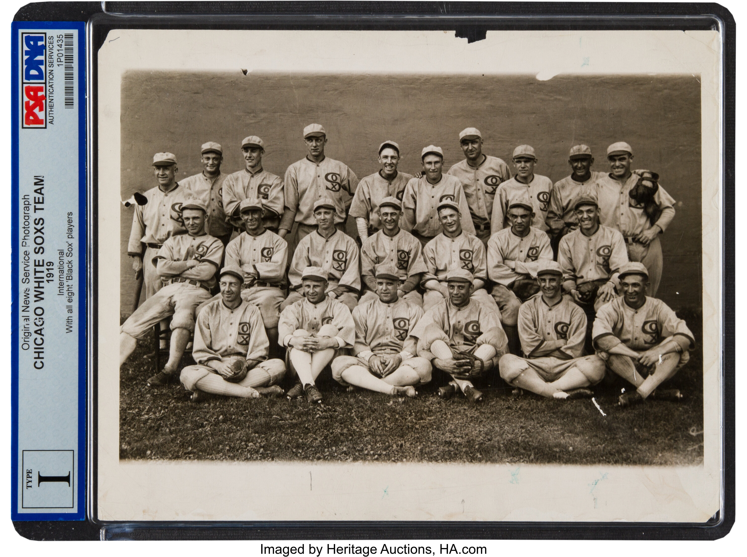 1919 Chicago White Sox Original News Photograph, PSA/DNA Type 1., Lot  #80148