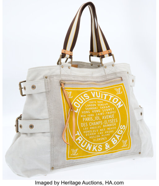 Louis Vuitton Yellow Globe Trotter Shopper Bag Luxury Lot Heritage Auctions