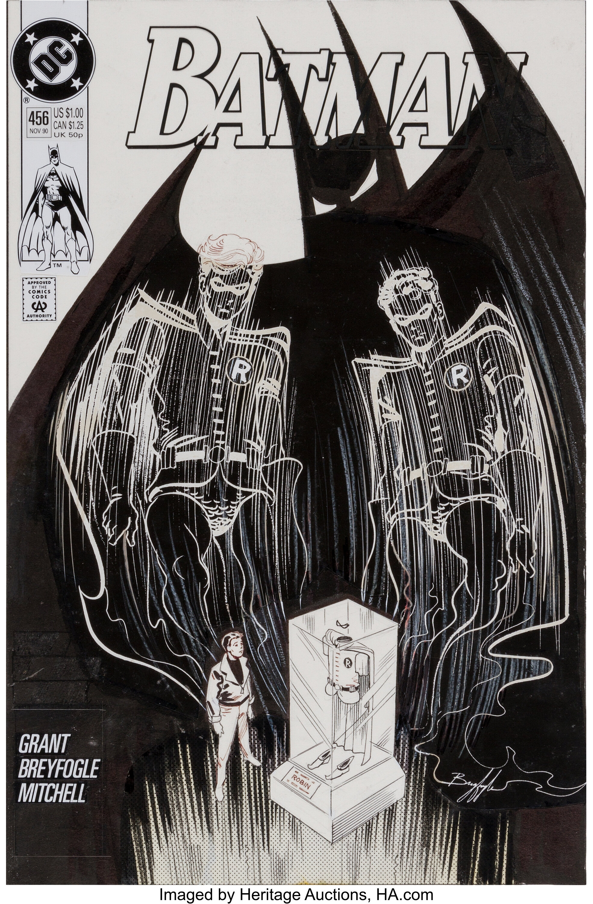 Norm Breyfogle Batman #456 Cover Original Art (DC, 1990).... | Lot #92104 |  Heritage Auctions