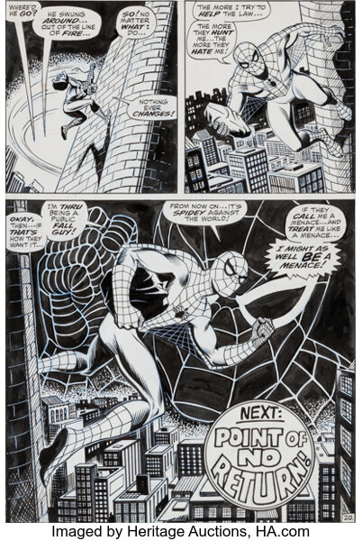 John Romita Sr. and Jim Mooney Amazing Spider-Man #69 Page 20 | Lot #92318  | Heritage Auctions