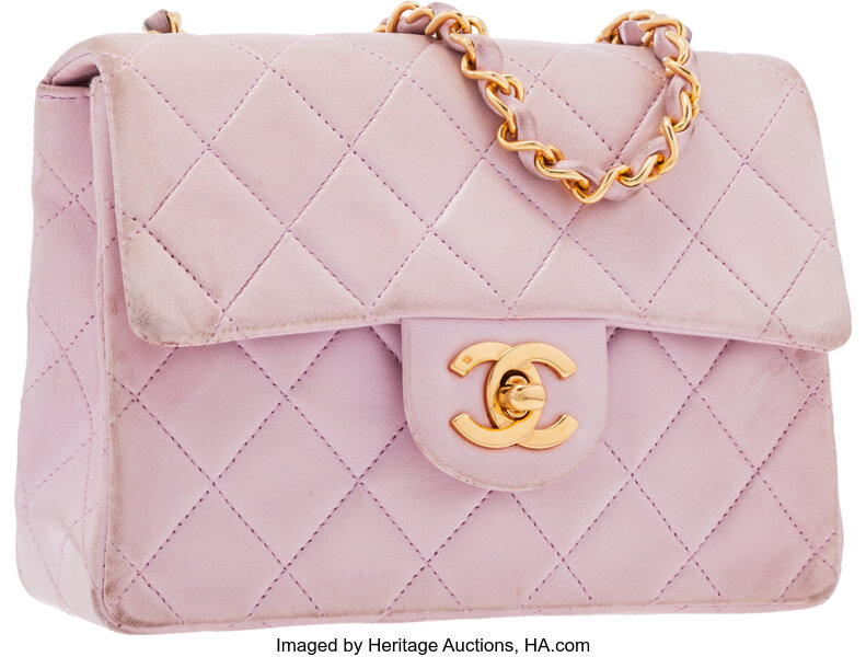 Chanel Pink Iridescent Quilted Calfskin Square Mini Classic Flap Bag For  Sale at 1stDibs