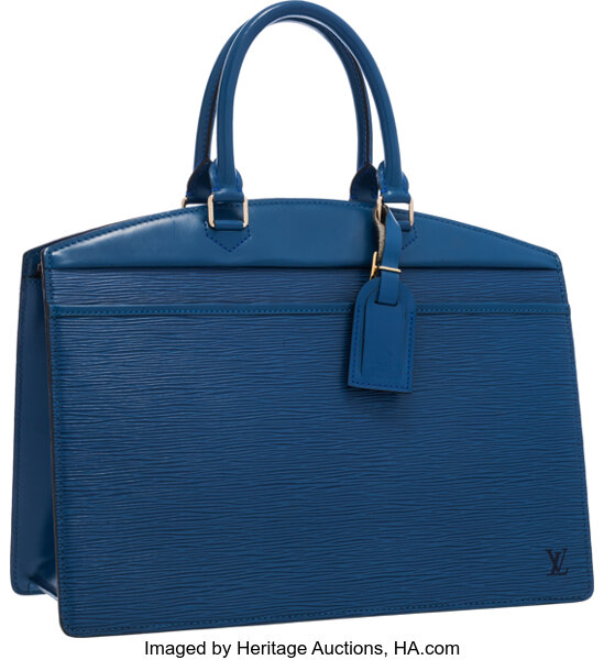 Sold at Auction: Louis Vuitton, Louis Vuitton Blue Epi Leather