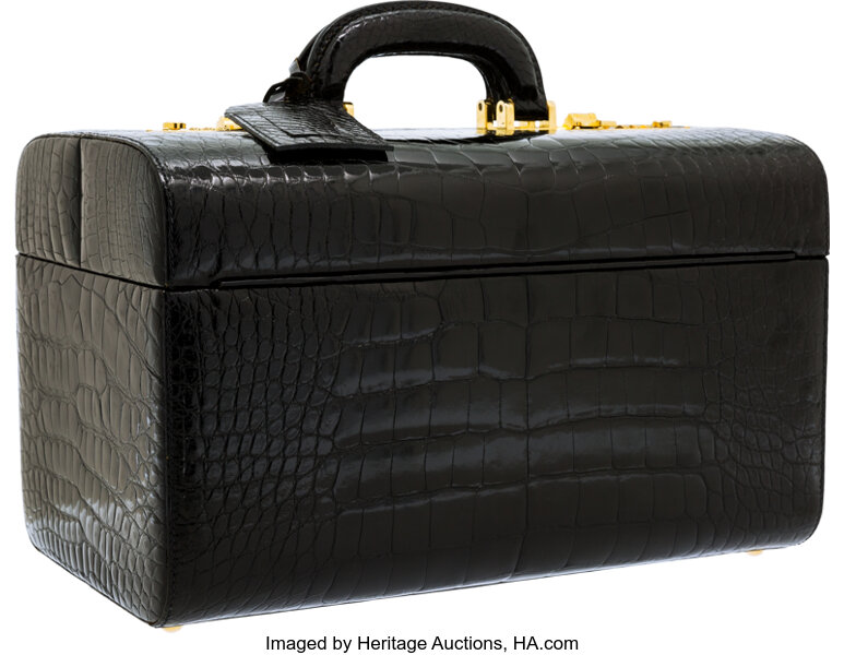 Steamer Trunk Luggage Cases Crocodile Skin