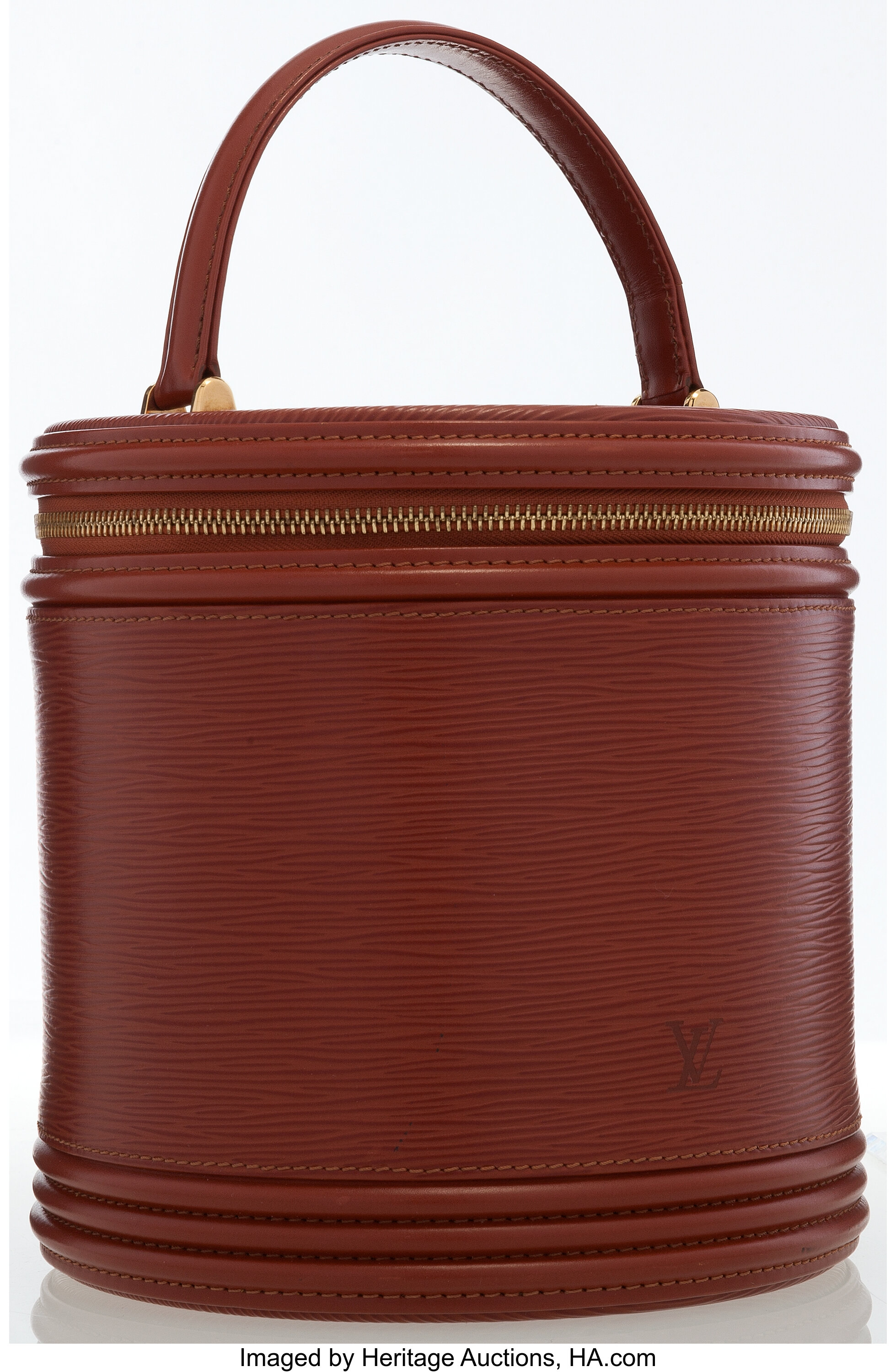 Louis Vuitton Fawn Epi Leather Cannes Top Handle Bag.  Luxury, Lot  #16026