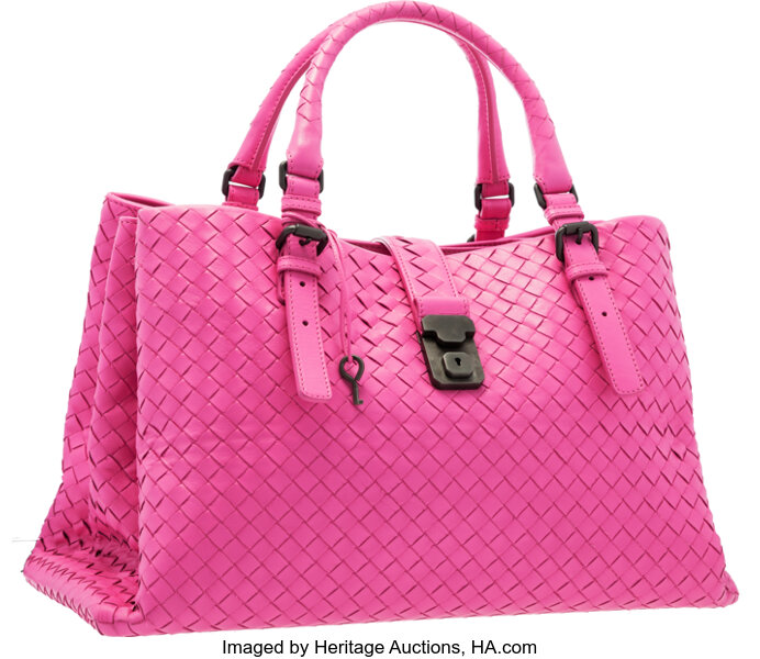 Double knot leather handbag Bottega Veneta Pink in Leather - 34825274