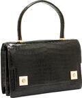 Hermès Kelly 20 Mini Sellier Vintage Shiny Black Noir Porosus Crocodile  with Gold Hardware