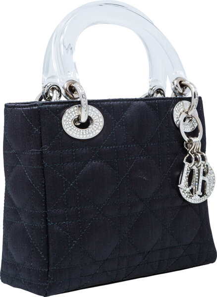 Lady Dior Mini - Black Satin