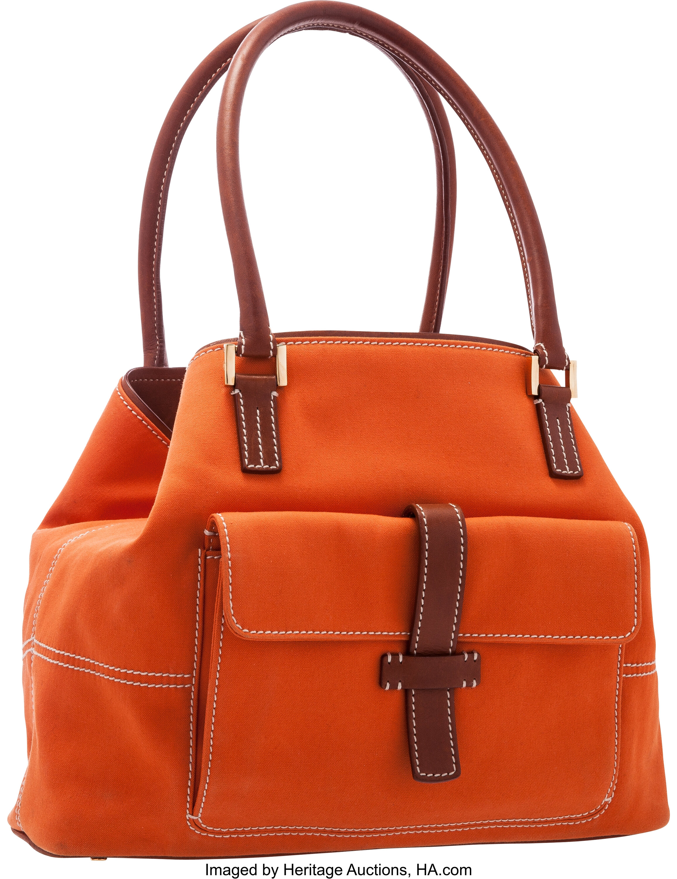 Loro Piana Bags (other) Orange Auction