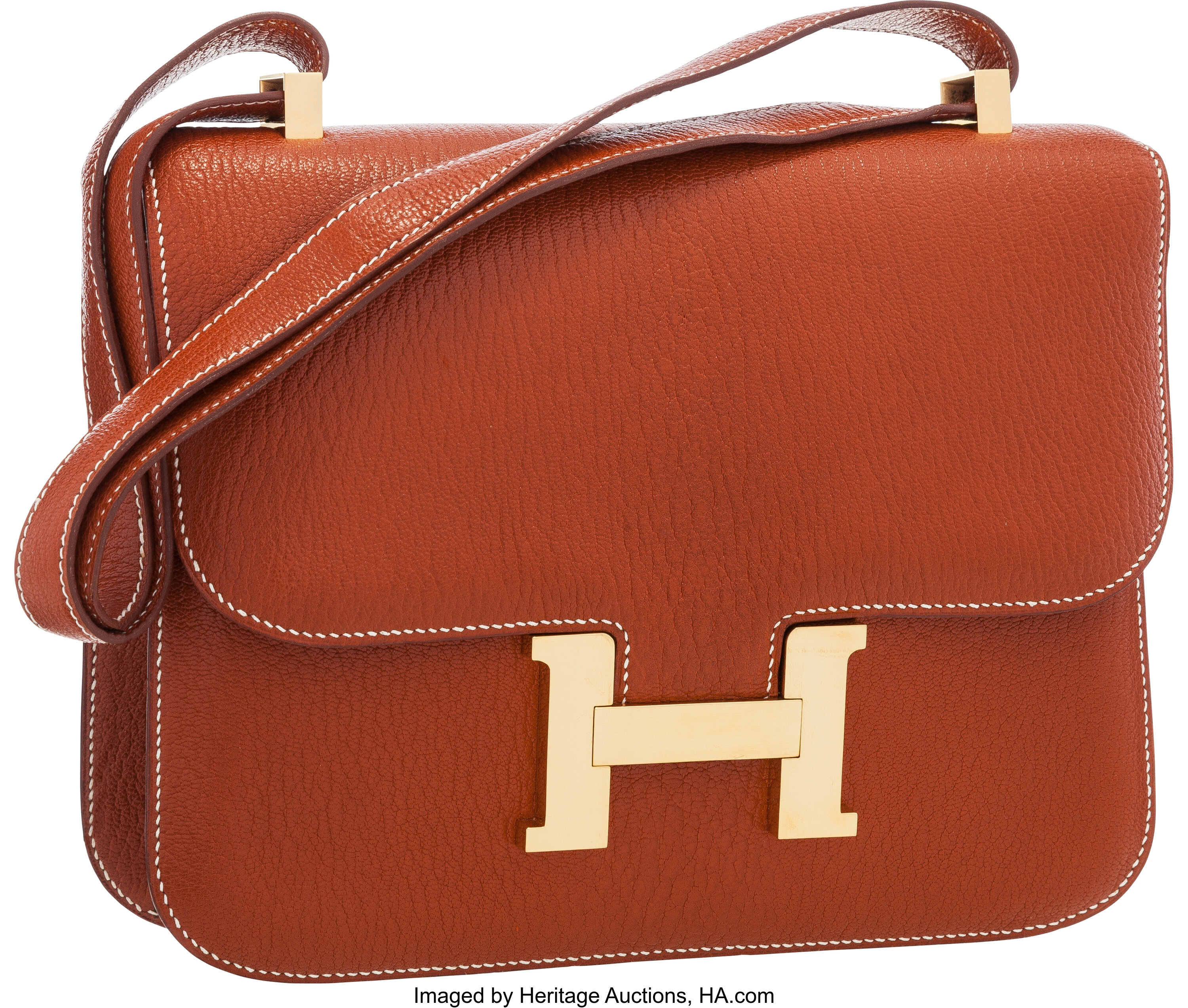 Hermès // 1976 Chocolat Leather Constance 24 Bag – VSP Consignment